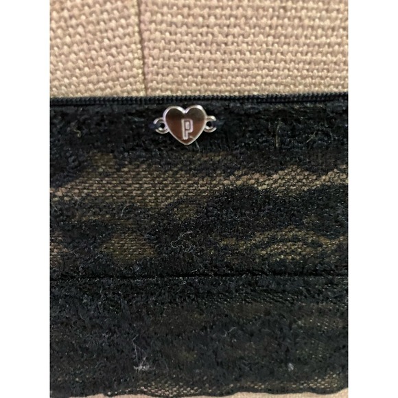 PINK by Victoria’s Secret Black Lace Bralette size L Lacy Padded  Underwire - Picture 5 of 9